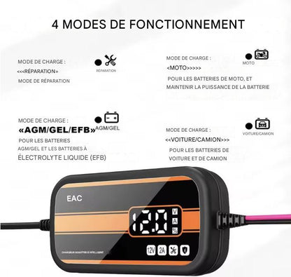 Chargeur et mainteneur de batterie EAFC 12V