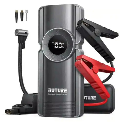 BuTure Booster Batterie 2500A 20000Mah Démarreurs De Batterie avec Compresseur